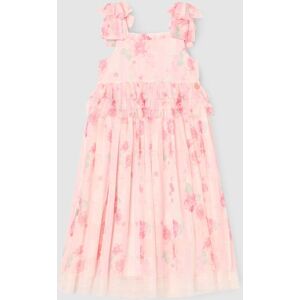 Angel & Rocket Angel & Rocket Pink Mae Floral Mesh Bow Strap Dress 152cm (12 Years) mädchen Angel & Rocket Angel & Rocket Pink Mae Floral Mesh Bow Strap Dress 152cm (12 Years) mädchen