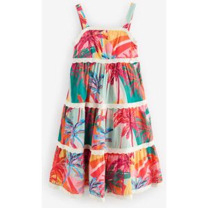 Angel & Rocket Angel & Rocket Pink Kinsley Palm Print Lace Trim Tiered Dress 152cm (12 Years) mädchen Angel & Rocket Angel & Rocket Pink Kinsley Palm Print Lace Trim Tiered Dress 152cm (12 Years) mädchen