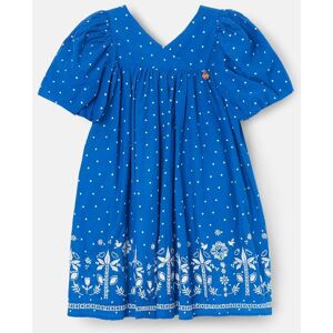 Angel & Rocket Angel & Rocket Blue Josie Palm Embroidered Swing Dress 146cm (11 Years) mädchen Angel & Rocket Angel & Rocket Blue Josie Palm Embroidered Swing Dress 146cm (11 Years) mädchen