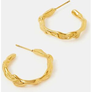 Accessorize Accessorize Gold Stainless Steel Molten Hoop Earrings damen Accessorize Accessorize Gold Stainless Steel Molten Hoop Earrings damen