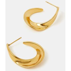 Accessorize Accessorize Gold Tone Stainless Steel Oval Twist Hoop Earrings damen Accessorize Accessorize Gold Tone Stainless Steel Oval Twist Hoop Earrings damen