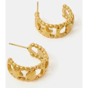 Accessorize Accessorize Gold Stainless Steel Celestial Cut-Out Hoop Earrings damen Accessorize Accessorize Gold Stainless Steel Celestial Cut-Out Hoop Earrings damen
