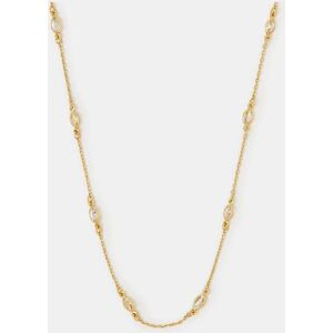 Accessorize Accessorize 14ct Gold-Plated Cubic Zirconia Collar Necklace damen Accessorize Accessorize 14ct Gold-Plated Cubic Zirconia Collar Necklace damen