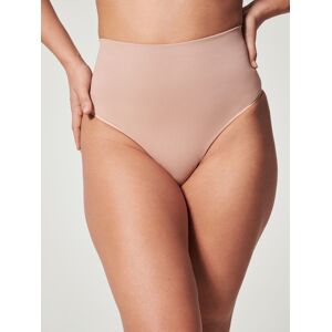 SPANX Beigefarbene Hochtaillierte formende Stringtrosa - Wäsche SPANX Beigefarbene Hochtaillierte formende Stringtrosa - Wäsche