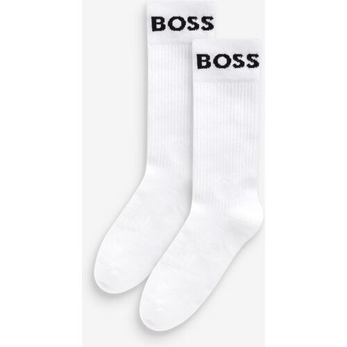 BOSS White Quarter Length 2 Pack Socks herren