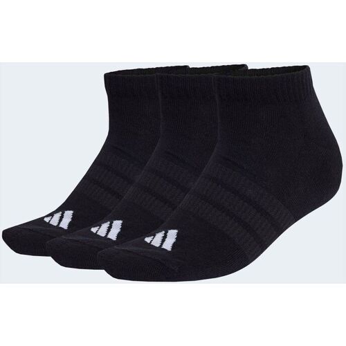 adidas Black Cushioned Essentials Low Cut Socks 3 Pair Pack herren