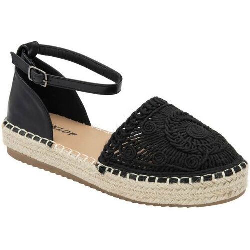 Dunlop Black Ankle Strap Flatform Shoes EU 39 (UK 6) damen