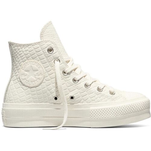 Converse Converse White Chuck Taylor Lift Animal Crocodile High Trainers damen