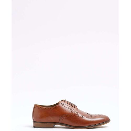 River Island River Island Derby-Schuhe aus Leder im Budapester Stil EU 44 (UK 10) herren