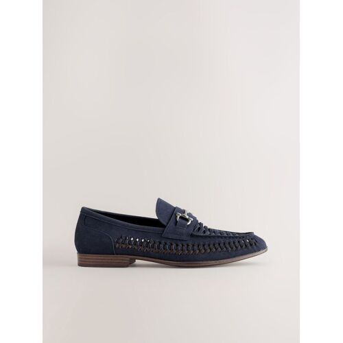 Next Navy Suedette Weave Loafers uk8eu42 herren