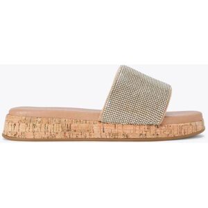 Carvela Carvela Gold Chrome Cloud Mule Sandals damen Carvela Carvela Gold Chrome Cloud Mule Sandals damen