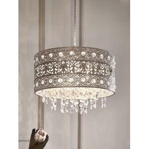 Next Chrome Maya Easy Fit Pendant Lamp Shade Next Chrome Maya Easy Fit Pendant Lamp Shade