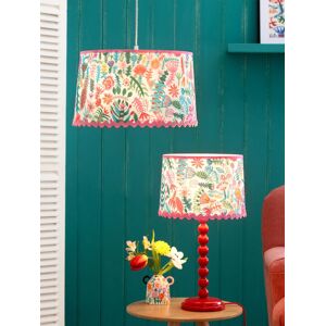 Lucy Tiffney Lucy Tiffney Pink Floral RicRac Easyfit Lamp Shade Lucy Tiffney Lucy Tiffney Pink Floral RicRac Easyfit Lamp Shade