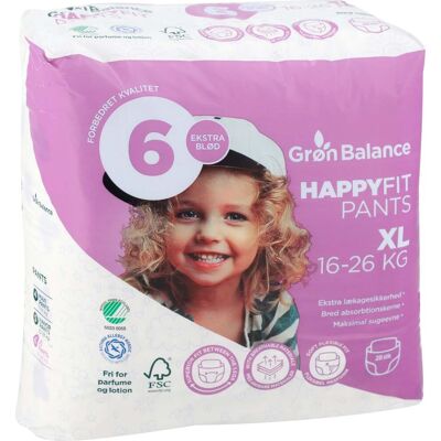 Grøn Balance Windelhöschen XL Größe 6 28 Stück Grøn Balance Windelhöschen XL Größe 6 28 Stück