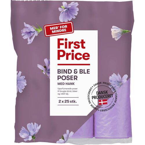 First Price Damenbinden und Windelbeutel 2x25 Stueck 50 Stueck