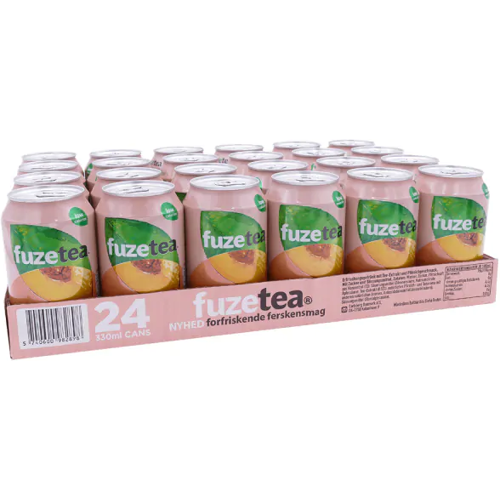 Coca-Cola Fuze Tea Black Tea Peach 24x0,33L - 24 x 0,33 L