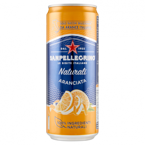 San Pellegrino Sanpellegrino Aranciata Orangenlimonade 330 ml Dose - 24 x 0,33 L