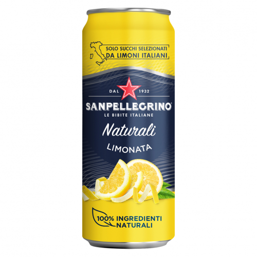 San Pellegrino Sanpellegrino Limonata Zitronenlimonade 330 ml Dose - 24 x 0,33 L