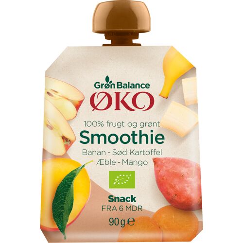 Grøn Balance Smoothie Banane-Mango-Süßkartoffel-Apfel Bio 90 g - 90 g