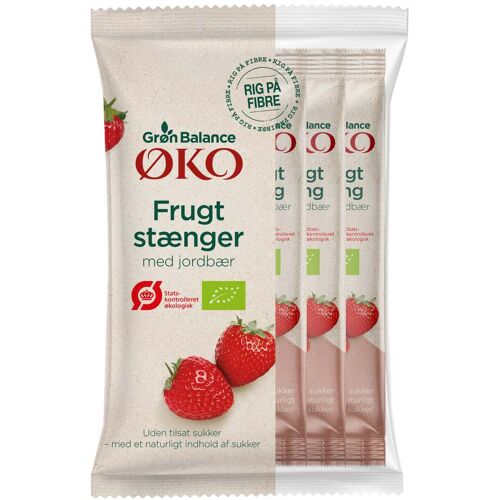 Grøn Balance Fruchtriegel Erdbeere Bio 100 g (5 Stück) - 100 g
