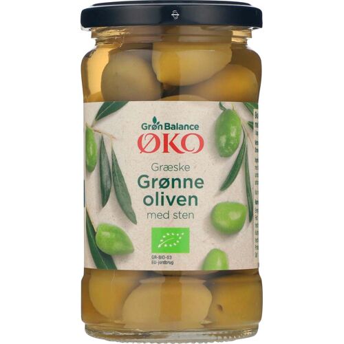 Grøn Balance Grüne Oliven mit Stein BIO 300 g - 300 g