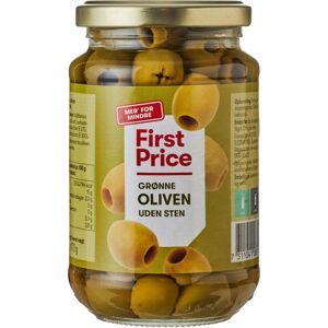 First Price grüne Oliven ohne Stein - 350 g First Price grüne Oliven ohne Stein - 350 g