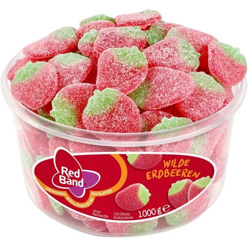 Red Band Wilde Erdbeeren Fruchtgummi 100 Stück 1kg