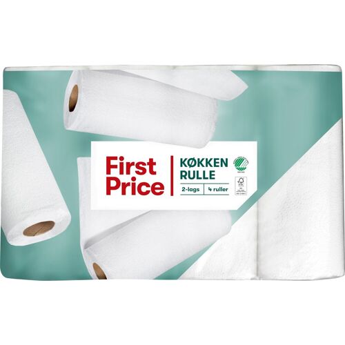 First Price Küchenrollen 1-lagig 4 Rollen