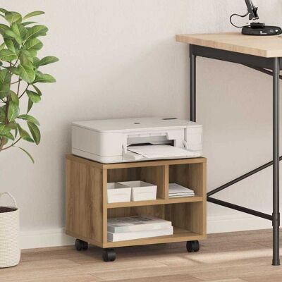 vidaXL Druckerständer Artisan-Eiche 41 x 32 x 34,5 cm Holzwerkstoff Braun vidaXL Druckerständer Artisan-Eiche 41 x 32 x 34,5 cm Holzwerkstoff Braun