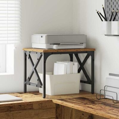 vidaXL Druckerständer Altholz 40 x 30 x 31 cm Holzwerkstoff Braun vidaXL Druckerständer Altholz 40 x 30 x 31 cm Holzwerkstoff Braun