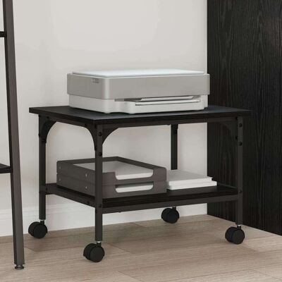vidaXL Druckerständer Schwarz Eichen-Optik 50 x 40 x 38 cm Schwarz vidaXL Druckerständer Schwarz Eichen-Optik 50 x 40 x 38 cm Schwarz