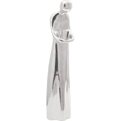 vidaXL Silber Aluminium Skulptur - Elegante Jugendstil Dekoration vidaXL Silber Aluminium Skulptur - Elegante Jugendstil Dekoration