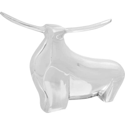 vidaXL Silber Aluminium Skulptur 37x44x17cm Stilvolles Design vidaXL Silber Aluminium Skulptur 37x44x17cm Stilvolles Design