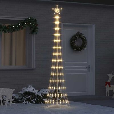 vidaXL LED-Weihnachtsbaum Warmes Weiß 250 cm Metall Warmes Weiß vidaXL LED-Weihnachtsbaum Warmes Weiß 250 cm Metall Warmes Weiß