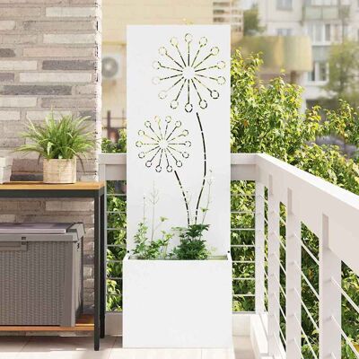 vidaXL Garten Sichtschutz-Leinwand Weiß 50 x 32 x 150 cm Weiß vidaXL Garten Sichtschutz-Leinwand Weiß 50 x 32 x 150 cm Weiß