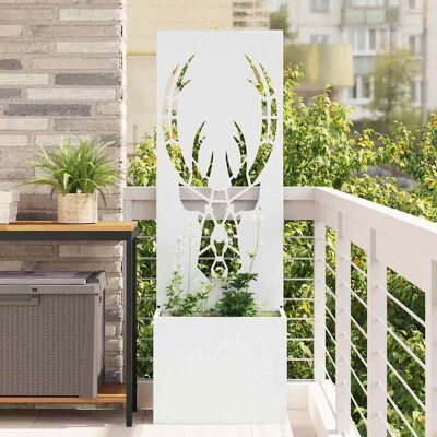vidaXL Garten Sichtschutz-Leinwand Tiermuster Weiß 50 x 32 x 150 cm Weiß vidaXL Garten Sichtschutz-Leinwand Tiermuster Weiß 50 x 32 x 150 cm Weiß