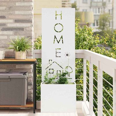 vidaXL Garten Sichtschutz-Leinwand Weiß 50 x 32 x 150 cm Weiß vidaXL Garten Sichtschutz-Leinwand Weiß 50 x 32 x 150 cm Weiß