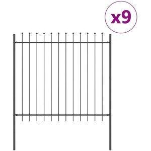 Vidaxl - Punta de Lanza - Grau - 15.3x1.5m - Zaunpaneel Vidaxl - Punta de Lanza - Grau - 15.3x1.5m - Zaunpaneel