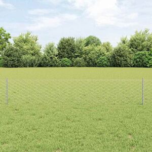 VIDAXL Gartenzäune Set - Zink-beschichteter Stahl, 40 cm U-Profil, 0,4 x 10 m VIDAXL Gartenzäune Set - Zink-beschichteter Stahl, 40 cm U-Profil, 0,4 x 10 m