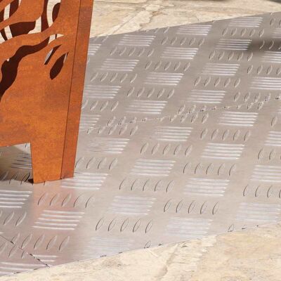 vidaXL Silber Gummi 90x40 cm Treppenstufen - Bodenbelag vidaXL Silber Gummi 90x40 cm Treppenstufen - Bodenbelag