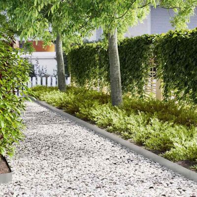 vidaXL Verzinkter Stahl Gartenbegrenzung 100x0.5x15cm - Gartenbegrenzung vidaXL Verzinkter Stahl Gartenbegrenzung 100x0.5x15cm - Gartenbegrenzung