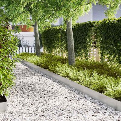 vidaXL Edelstahl Gartenrand 100x0,5x20 cm Set mit 10 - Gartenkanten vidaXL Edelstahl Gartenrand 100x0,5x20 cm Set mit 10 - Gartenkanten