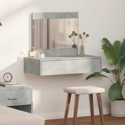 Vidaxl Graue Betontisch Wandmontage - Schminktisch Vidaxl Graue Betontisch Wandmontage - Schminktisch