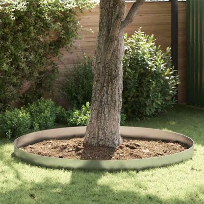 vidaXL Raseneinfassung 450 x 20 cm Verzinkter Stahl Silber Silber vidaXL Raseneinfassung 450 x 20 cm Verzinkter Stahl Silber Silber