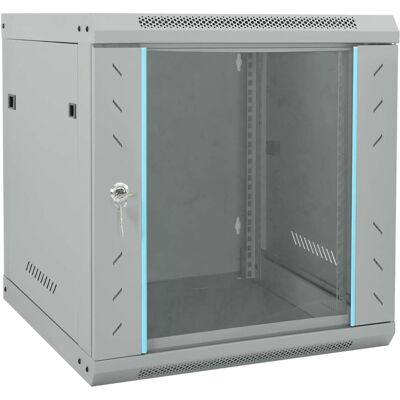 vidaXL Netzwerkschrank mit Speicher Grau 53 x 60 x 60 cm Stahl Grau vidaXL Netzwerkschrank mit Speicher Grau 53 x 60 x 60 cm Stahl Grau