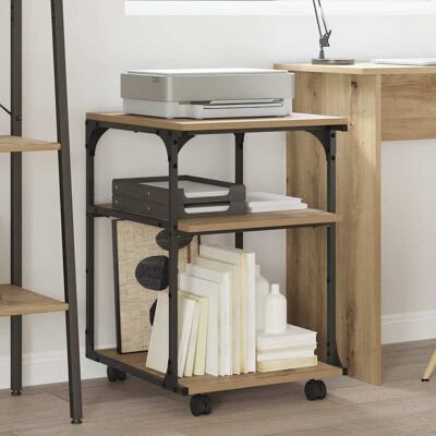vidaXL Druckerständer Artisan-Eiche 43 x 48 x 64 cm Holzwerkstoff Braun vidaXL Druckerständer Artisan-Eiche 43 x 48 x 64 cm Holzwerkstoff Braun