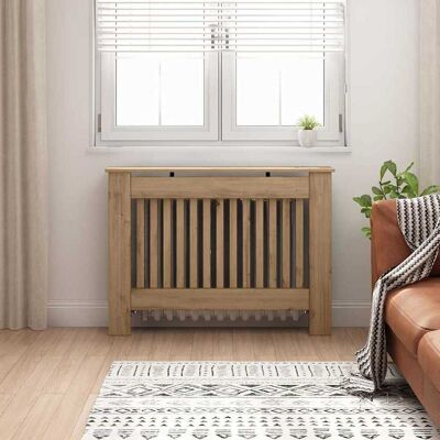 vidaXL Heizkörperabdeckung Artisan-Eiche 112 x 19 x 81,5 cm Braun vidaXL Heizkörperabdeckung Artisan-Eiche 112 x 19 x 81,5 cm Braun