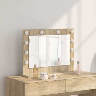 Vidaxl Sonoma Eichen Wandspiegel - Eleganter Badezimmerspiegel Vidaxl Sonoma Eichen Wandspiegel - Eleganter Badezimmerspiegel