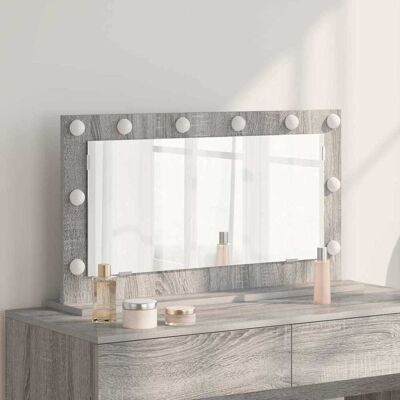 vidaXL Waschtischspiegel Sonoma-Grau 80 x 45 x 18 cm Rechteckig Grau vidaXL Waschtischspiegel Sonoma-Grau 80 x 45 x 18 cm Rechteckig Grau