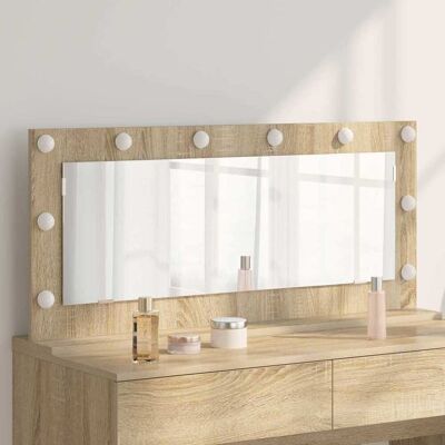 Vidaxl Sonoma Eichen Frisiertisch - Wandmontage mit Regal - Modernes Design Vidaxl Sonoma Eichen Frisiertisch - Wandmontage mit Regal - Modernes Design